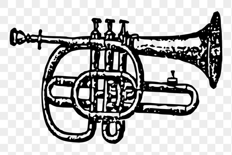 Cornet png sticker, vintage music | Free PNG - rawpixel