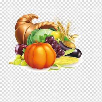 Cornucopia Fruit Harvest Illustration, Fresh fruits and vegetables, diagram,Fresh food distribution transparent background PNG clipart