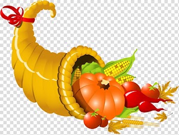 Cornucopia Thanksgiving , Autumn plump fruit transparent background PNG clipart