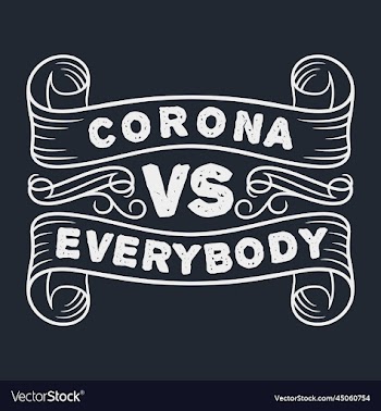 corona vs everybody typography quote