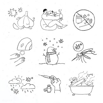 Coronairus myth buster doodle set vector | Free  vector - 2314038