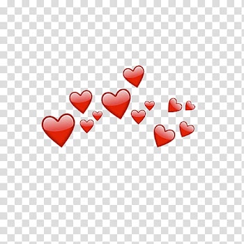 Coronas de corazones heart crowns O, heart illustration transparent background PNG clipart
