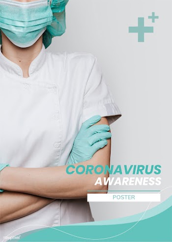 Coronavirus awareness to support medical professionals template vector | Free  vector - 2303649