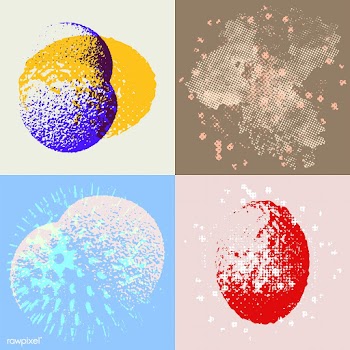 Coronavirus cell under microscope design element vector set | Free  vector - 2319456