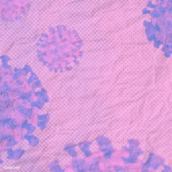 Coronavirus cells under microscope patterned social template illustrat.. | Free  illustration - 2315523