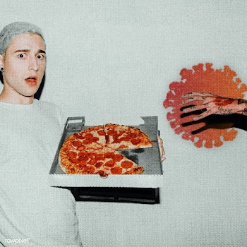 Coronavirus contaminated hand reaching for pizza | Free  photo - 2304816