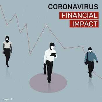 Coronavirus financial impact social banner template mockup | Free  illustration - 2309457