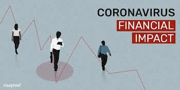 Coronavirus financial impact social template illustration | Free  illustration - 2307769