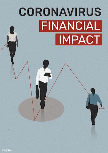 Coronavirus financial impact social template illustration | Free  illustration - 2307773