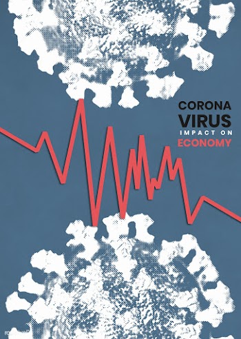 Coronavirus impact on the economy social template  | Free  illustration - 2313217