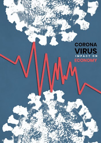 Coronavirus impact on the economy social template vector | Free  vector - 2313220