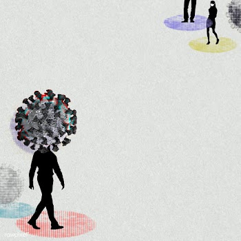 Coronavirus infected man walking in public social template illustratio.. | Free  illustration - 2315682