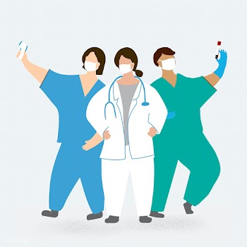 Coronavirus medical staff character element vector | Free  vector - 2303038