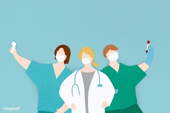 Coronavirus medical staff characters banner | Free  illustration - 2330342