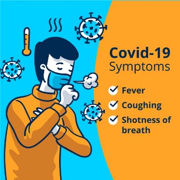 Coronavirus&nbsp;symptoms illustration Free Vector