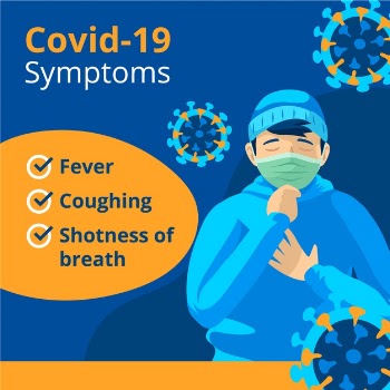 Coronavirus&nbsp;symptoms illustration Free Vector