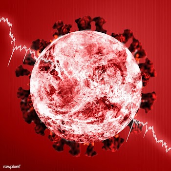 Coronavirus on a red background | Free  photo - 2302213