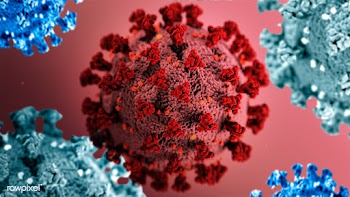 Coronavirus on a red background | Free  photo - 2303177