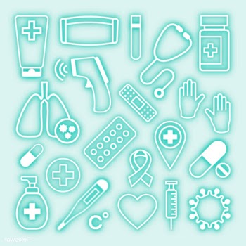 Coronavirus PPE neon sign set vetor | Free  vector - 2306205