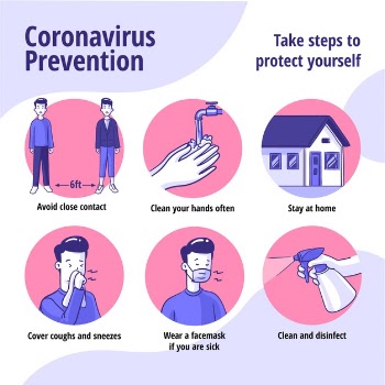 Coronavirus prevention tips Free Vector