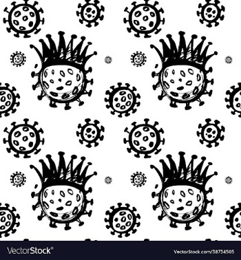 coronavirus seamless pattern covid-19
