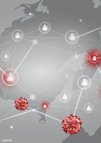 Coronavirus spreading around the world background | Free  illustration - 2303027