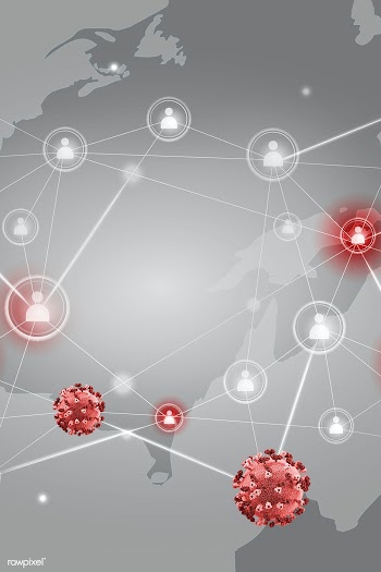 Coronavirus spreading around the world background | Free  illustration - 2303034