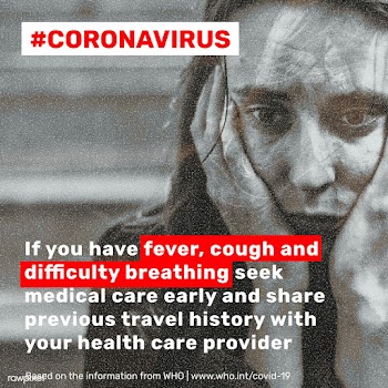 Coronavirus symptom advice social template source WHO | Free  vector - 2322724