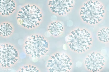 Coronavirus under a microscope on a gray background illustration | Free  illustration - 2309333