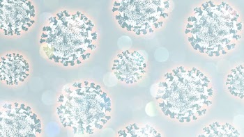 Coronavirus under a microscope on a gray background illustration | Free  illustration - 2310020