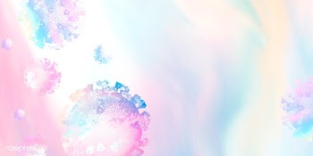 Coronavirus under a microscope on a pastel background illustration | Free  illustration - 2309474