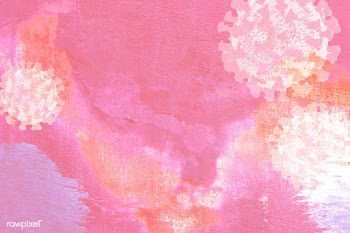 Coronavirus under a microscope on a pink background illustration | Free  illustration - 2308105