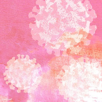 Coronavirus under a microscope on a pink background illustration | Free  illustration - 2308690