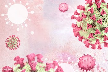 Coronavirus under a microscope on a pink background illustration | Free  illustration - 2309489