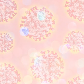 Coronavirus under a microscope on a pink background illustration | Free  illustration - 2309964