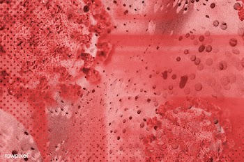 Coronavirus under a microscope on a red background illustration | Free  illustration - 2308444