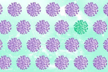 Coronavirus under microscope background illustration | Free  illustration - 2310481