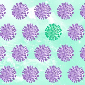 Coronavirus under microscope background illustration | Free  illustration - 2310871