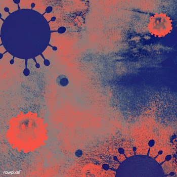 Coronavirus under microscope background illustration | Free  illustration - 2310876