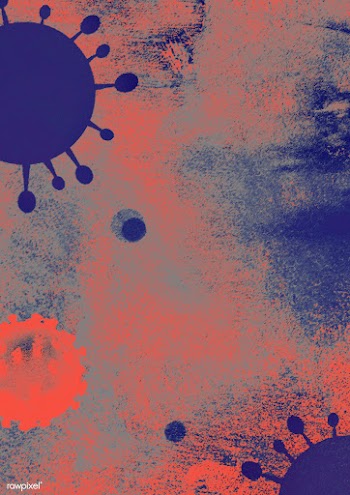 Coronavirus under microscope background illustration | Free  illustration - 2310889
