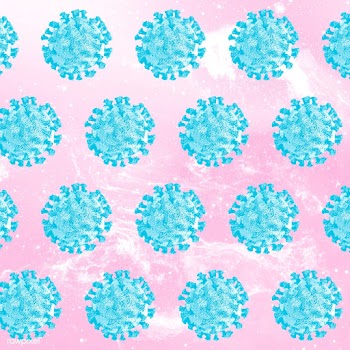 Coronavirus under microscope background illustration | Free  illustration - 2311288