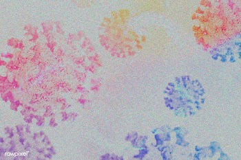 Coronavirus under microscope background illustration | Free  illustration - 2311400