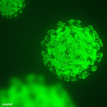 Coronavirus under the microscope background | Free  illustration - 2308047