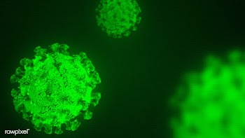 Coronavirus under the microscope background | Free  illustration - 2308050