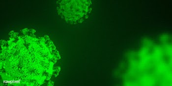 Coronavirus under the microscope background | Free  illustration - 2308052