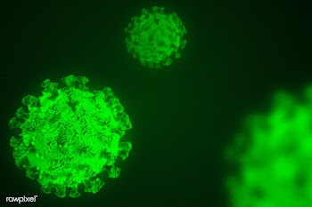 Coronavirus under the microscope background | Free  illustration - 2308054