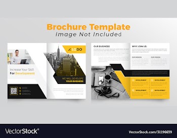 corporate bifold business brochure
