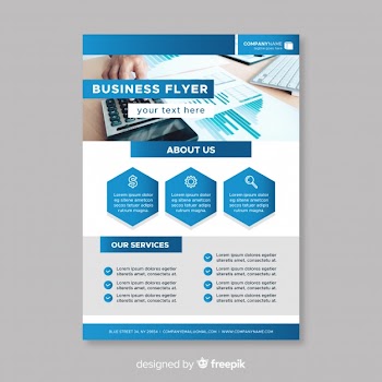 Corporate brochure template Free Vector