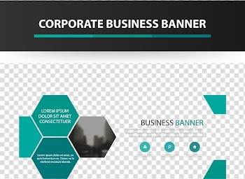 Corporate business banner chart, Business banner transparent background PNG clipart