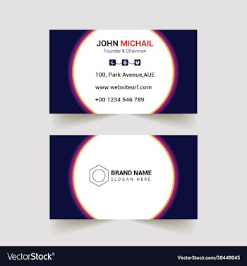 corporate business card template design